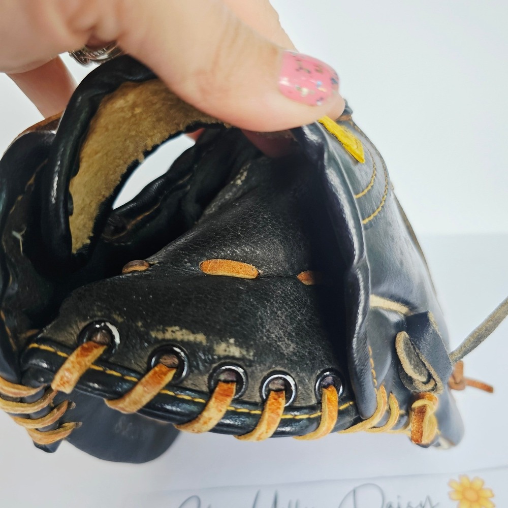 Youth Franklin Pro-Tamer 4601 Baseball Glove‎ Black Tan Leather Basket Web RHT - Picture 10 of 10
